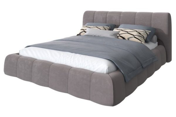 Bed with lifting mechanism Boucher color gray-beige