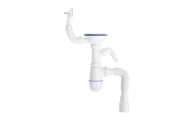 Sink siphon IDDIS Kitchen Line S11UPS0i84 with overflow and outlet
