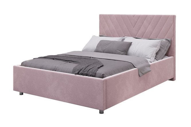 Bed with lifting mechanism Victori color pale pink 140x200 cm