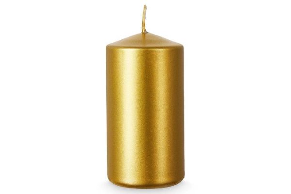Pillar candle Hall 501073 varnished 10 cm, 1 pc.