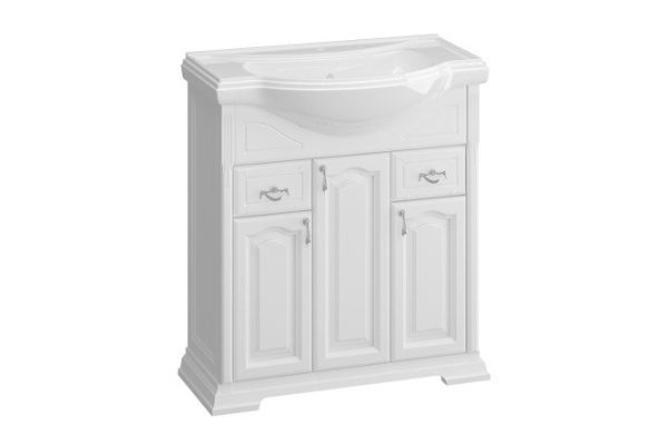 Cabinet OPADIRIS Rispecto 82.2 cm, frame color matte white, facade white matte