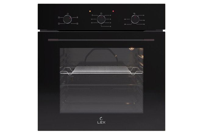 Electric oven LEX EDM 046 BBL, black 59.5x59.5x53 cm