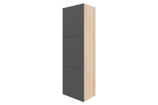 Wardrobe Oscar Amelie 192x60 3 doors, sonoma oak / graphite wave