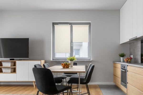 Roller blind MICASA Lorenze gold color, 43x160 cm