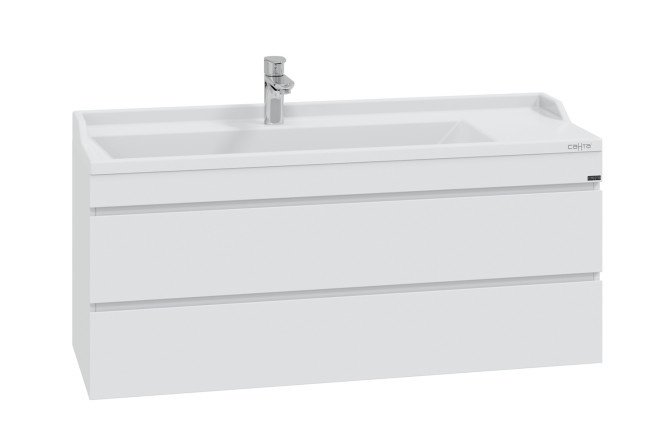 Hanging cabinet SANTA Mars 120 700255 2 drawers 120 cm, frame color white, facade white