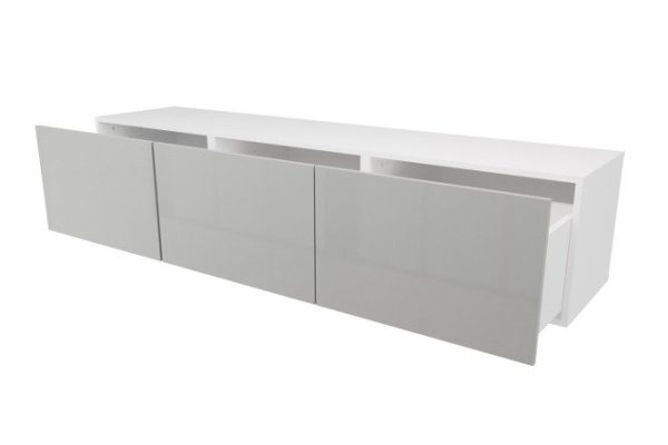 tnu0ed0xidk2icr7xeohr63te1twe4i3.jpg Cabinet with drawers Oscar Amika 180x38 with closers, white / dusty gray gloss