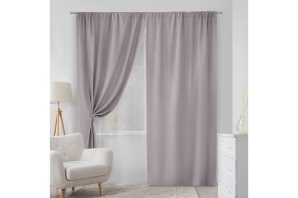 Set of curtains Djin 140x260 cm, 2 pcs., gray