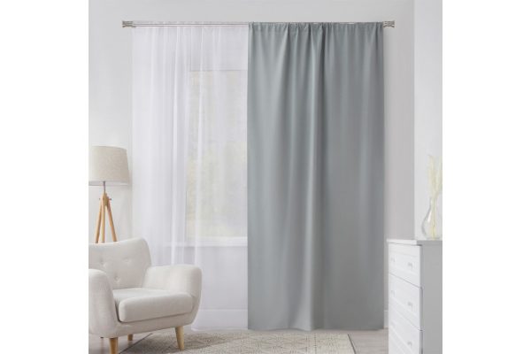 Curtain Pure 145x260 cm, 1 piece, gray