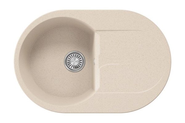 Inset sink with wing Atol-760 76x50x20 cm