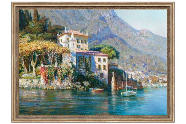 Reproduction in frame Coast of Italy 79x59 cm
