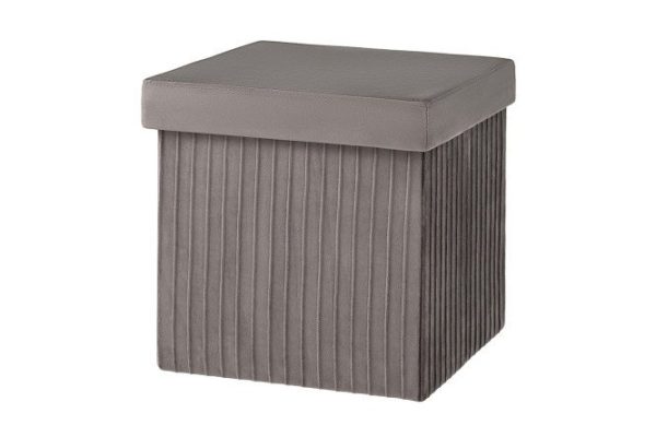Folding pouffe with drawer Store