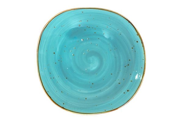 Deep plate Turquoise Porcelain, 22.5 cm