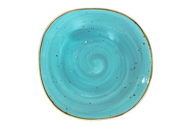 Deep plate Turquoise Porcelain, 22.5 cm