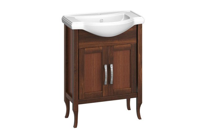 Sideboard OPADIRIS Mirage 65 cm, frame color light walnut, front light walnut