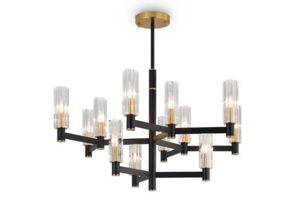 Hanging lamp FREYA Modern Ambra 40 sq.m., 86x70x86 cm, E14