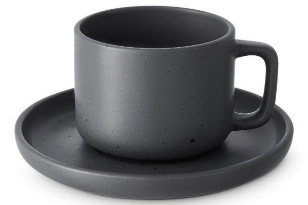 Tea pair Dune gray for 1 person 220 ml, Ceramics