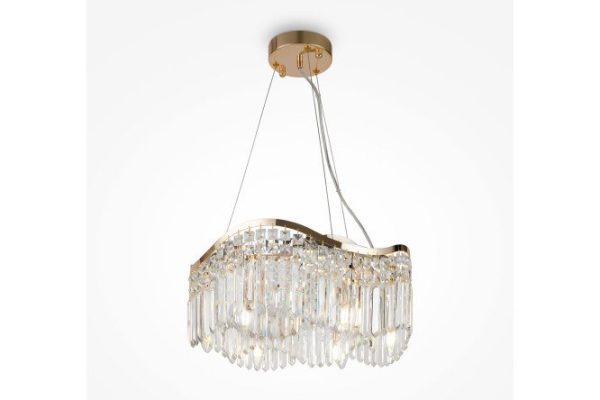 Hanging lamp MAYTONI Diamant Crystal Gracia 20 sq.m., 46x19x46 cm, E14