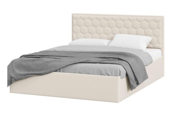 Bed with lifting mechanism Porto color beige