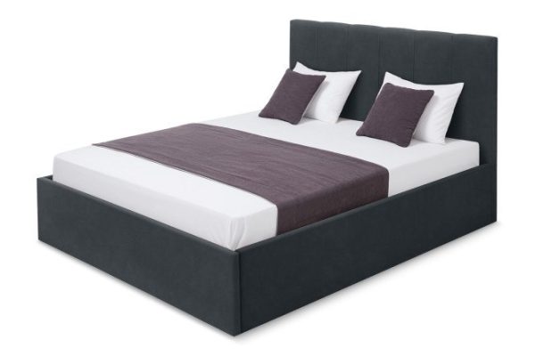 Bed with lifting mechanism Lorena color black 180x200 cm