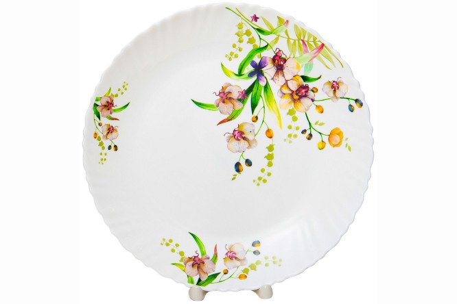 Small plate English Garden Glass ceramics, 24 cm