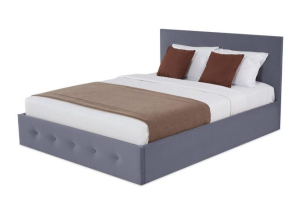 Bed with lifting mechanism Chicago color dark gray 140x200 cm