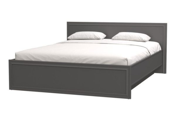 Bed with lifting mechanism and drawer Tempera color graphite light