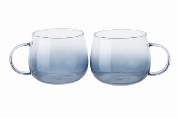 Set of mugs Fog 400 ml, Glass