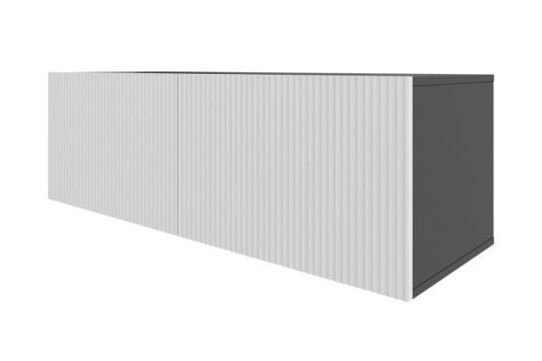 Cabinet Oscar Amelie 120x40 with doors, anthracite / talc wave