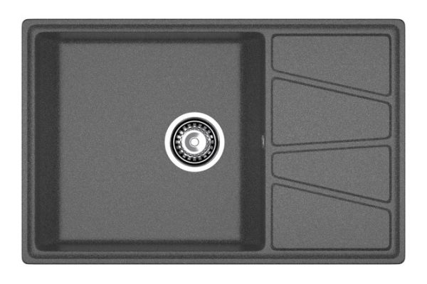 Inset sink with wing GRANFEST Vertex GF-V-780L 78x50x20 cm