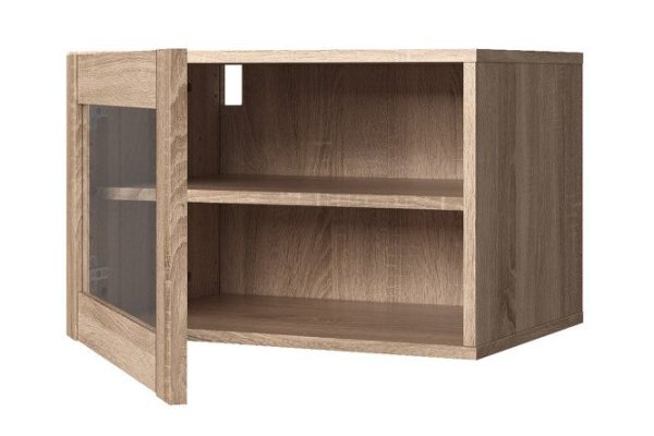 Cabinet with glass door Oscar Skagen 60x40, sonoma oak
