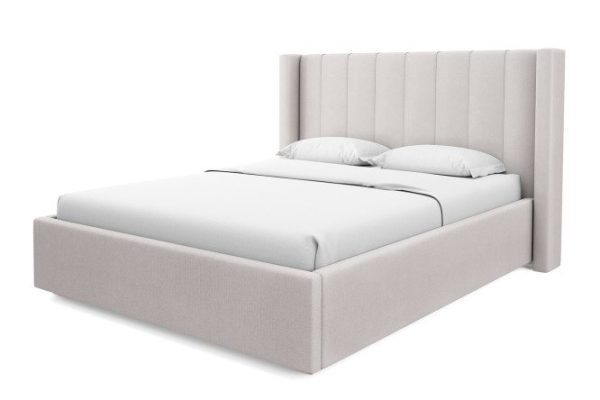 Bed with lifting mechanism Barcelona color light beige 200x200 cm