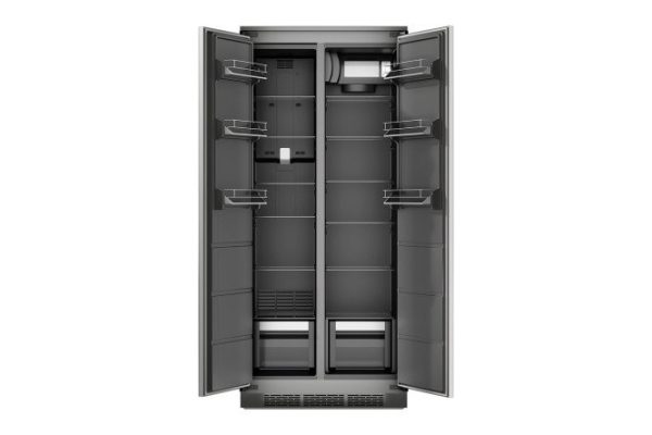 Two-chamber refrigerator LEX LBI400SB gray gray 80.6x184.6x57.5 cm