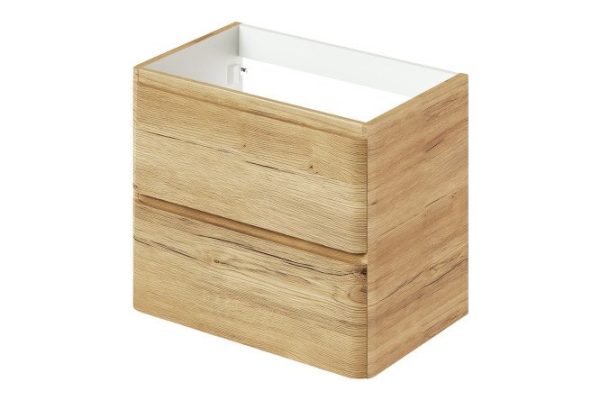 Hanging vanity unit Roberto 69.3 cm, frame color mavella gold oak, facade color mavella gold oak