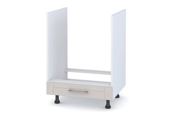 Front for floor-mounted oven cabinet Stella 59.6x11.6 cm, pearl gray color