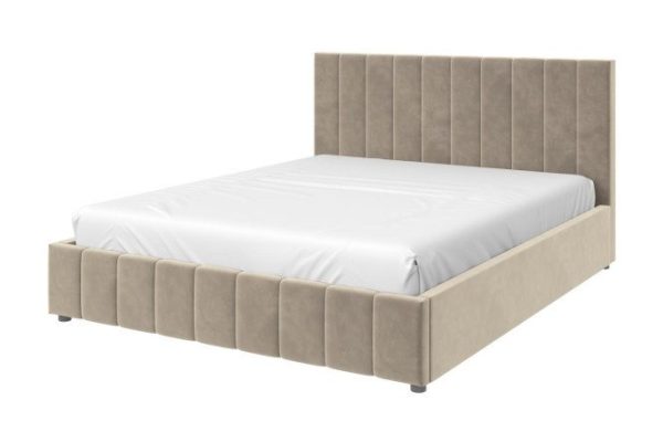 Bed Nelson Standard Vertical color gray-beige (8) 160x200 cm