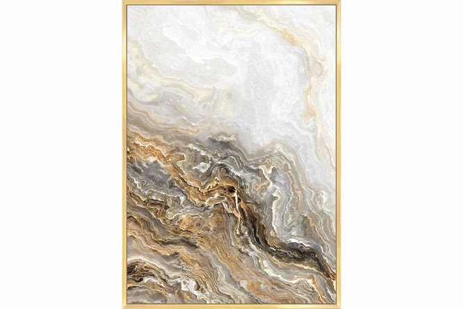 Reproduction in frame Marble I 103x73 cm