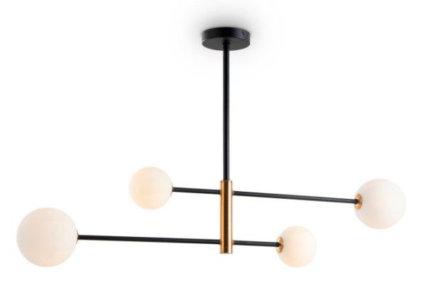 Ceiling lamp FREYA Modern Sphirity 10 sq.m., 98x58x13 cm, G9