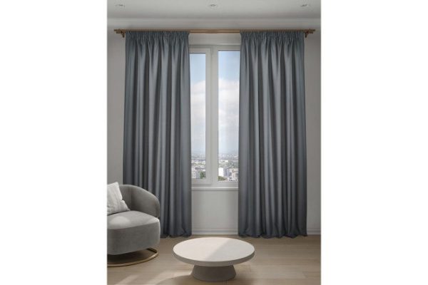 Ribbon curtain Decofest Alice 150x270 cm, 1 piece, gray
