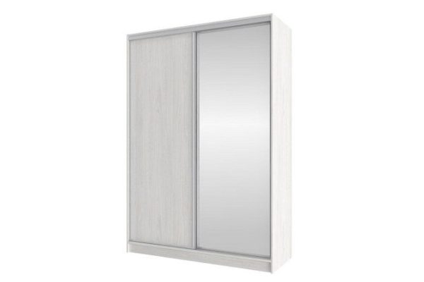 Sliding wardrobe Home 160x229.5 cm, light ash Anchor, with one mirror