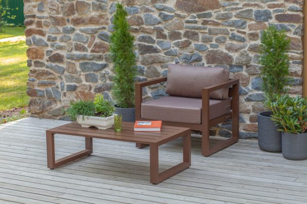 Garden furniture set Capri color brown