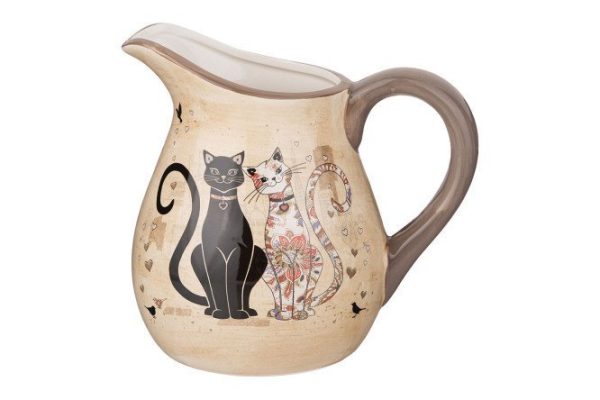 Jug Parisian Cats 1.15 l, Ceramics
