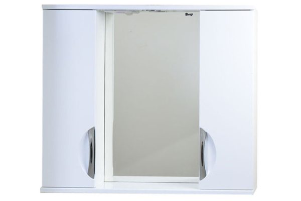 Mirror cabinet Millie with lighting Hanging, 80x70x16 cm, Universal