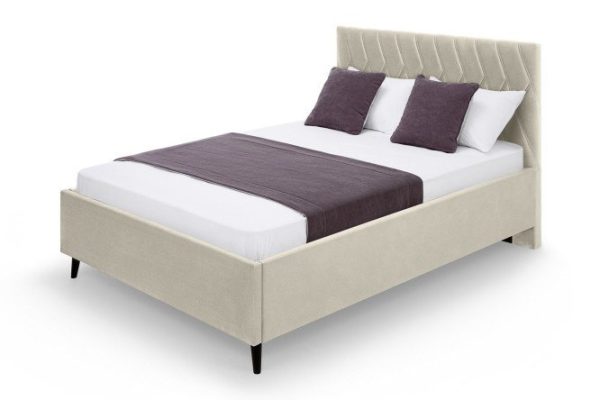 Bed frame Tessa beige 160x200 cm