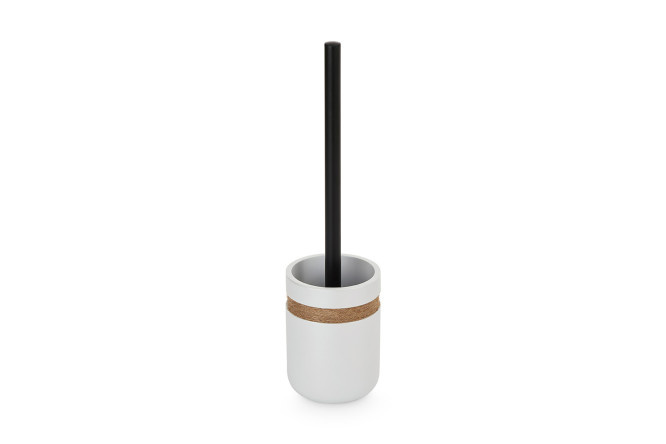 Toilet brush in stand EVIO Aster 9.6x38x9.6 cm, Polyresin