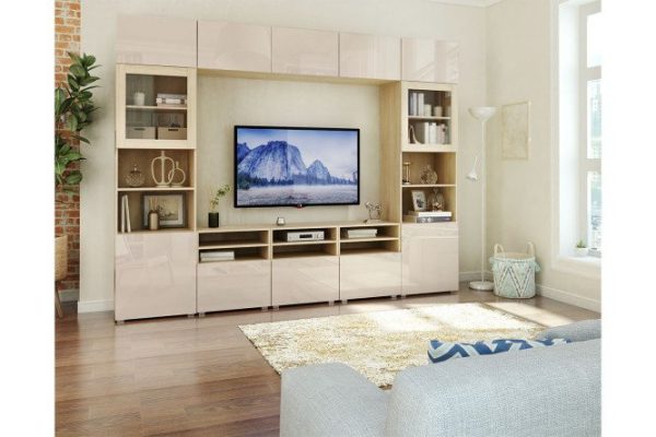 uuz87qw9hfcyko532rhljdv7jzt5yr8q.jpg Living room set Oscar Amika with push-to-open, sonoma oak/cashmere gloss
