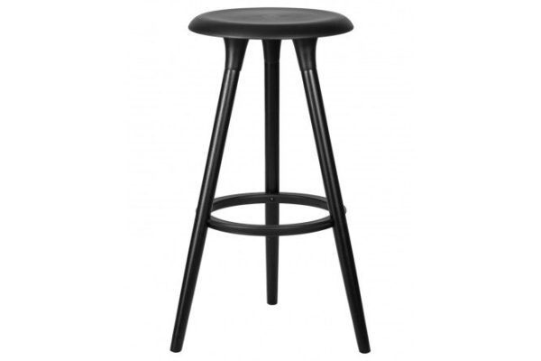 Bar stool DOBRIN Royce Black 47x77x47 cm, seat black, legs black