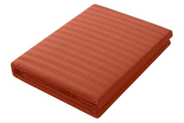 Duvet cover Stripe Premium Terracotta Stripe satin