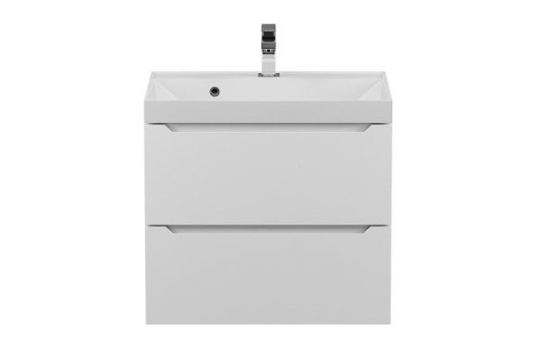 Hanging cabinet Tanos 291020242 for bathroom 60.2 cm, frame color white, facade white