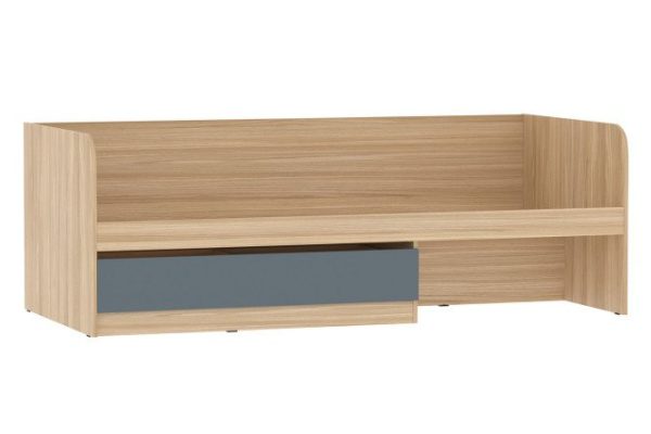 Bed Eliot 90x200 cm color bounty sand, marengo