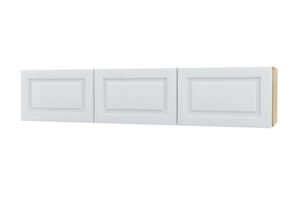 Cabinet with 3 drawers and shelves Oscar Bella 180x38 cm with closers, Sonoma/white wood